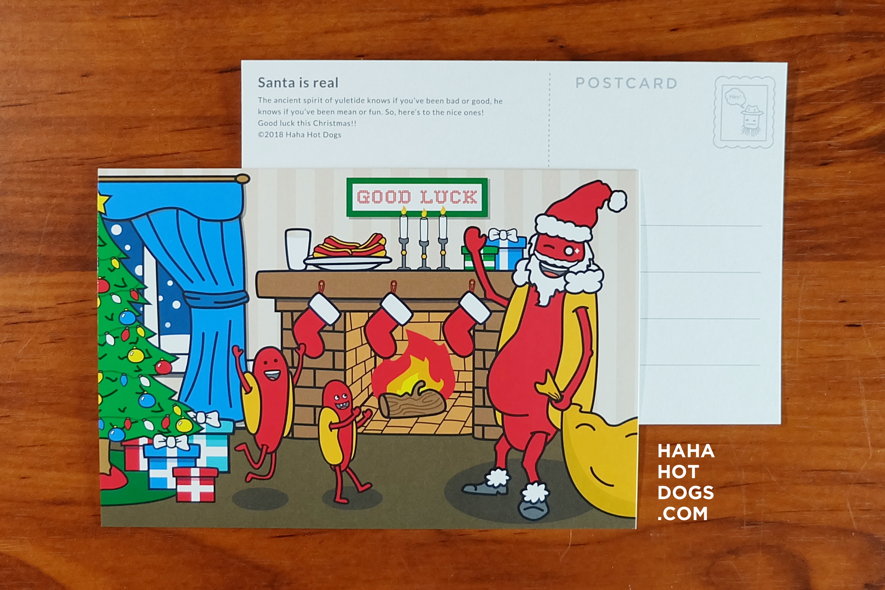 santa postcard