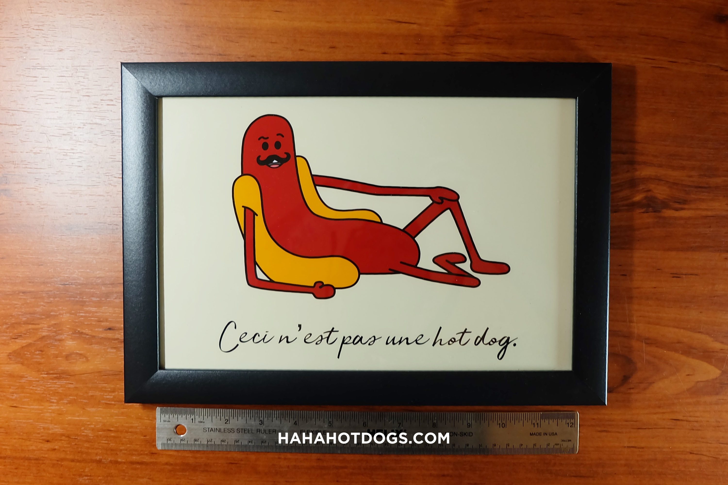 not a hot dog print